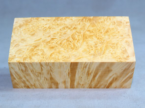 Stabilized Maple Burl Wood Mod Block